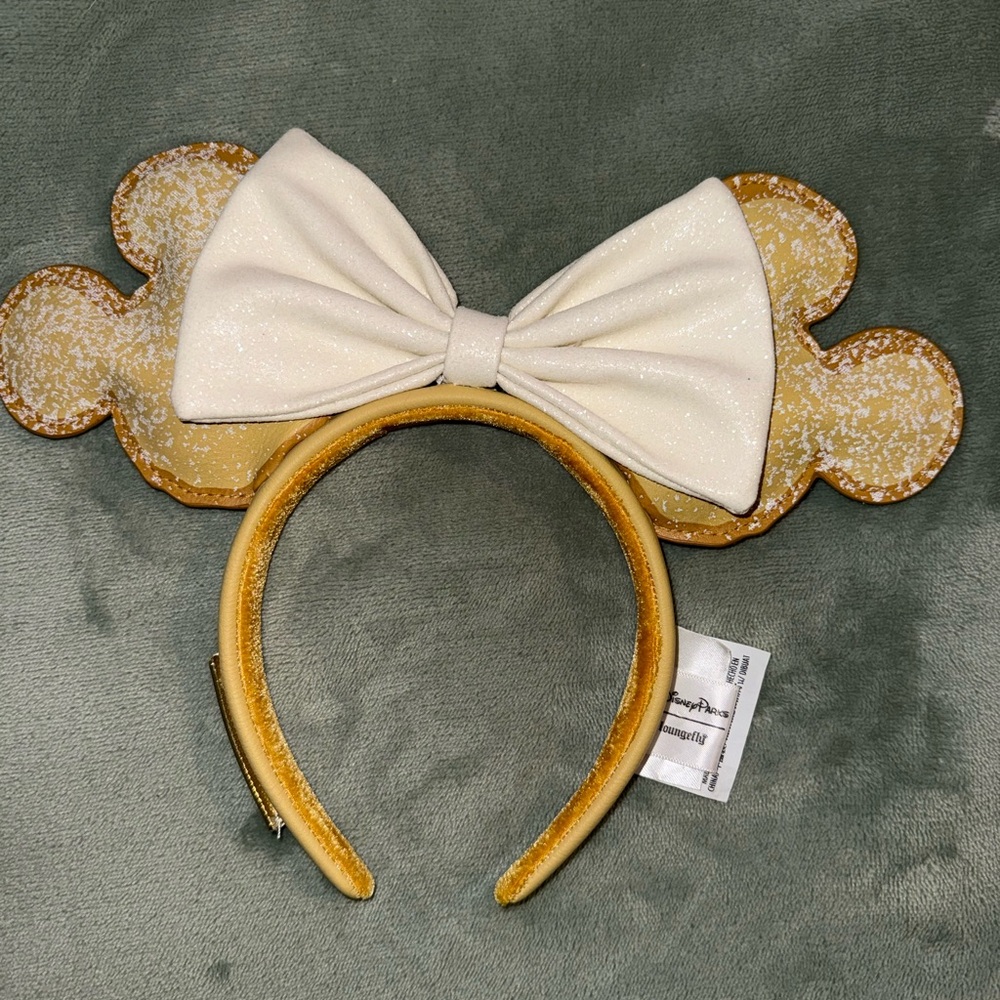 Loungefly Gold and Cream Mickey Ears Headband